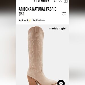 Madden Girl Arizona Western Boots In Stone